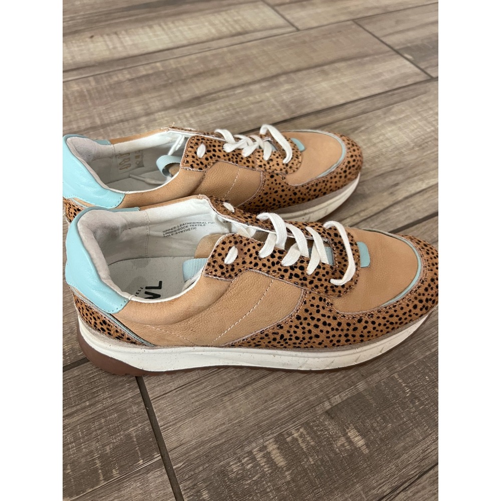 Madewell Kickoff Trainer Sneakers Calf Hair Leopard Size‎ 10 - Picture 3 of 8